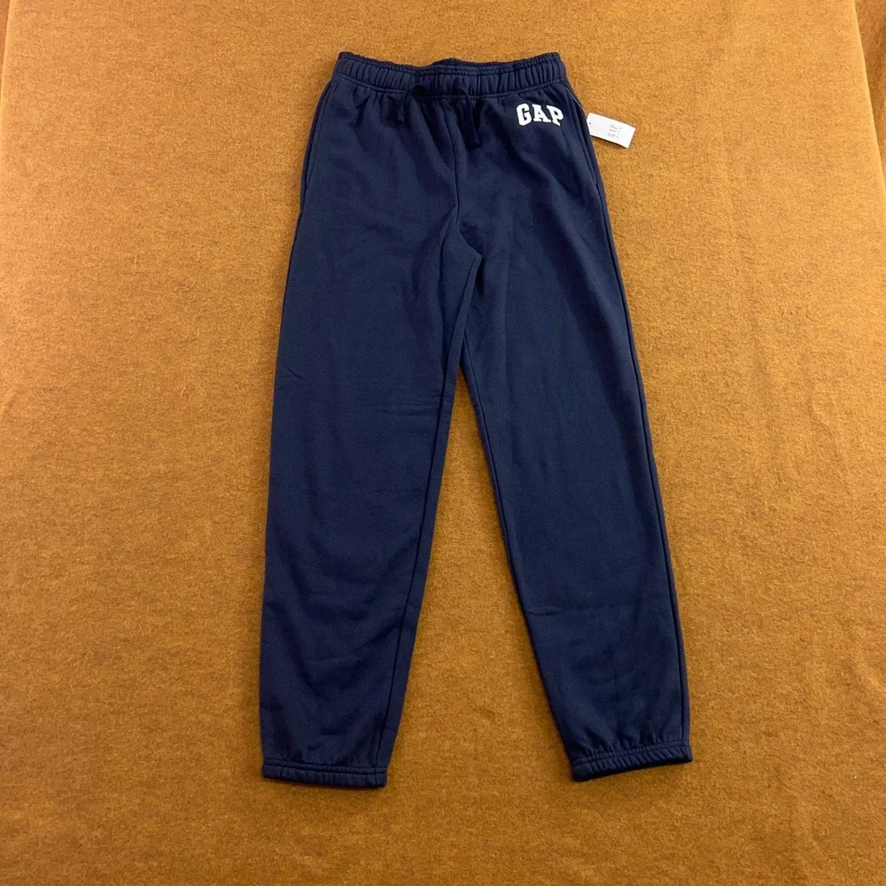 Gap Kids XXL (14-16) Navy Blue Embroidered Logo Fleece Jogger Sweatpants NWT